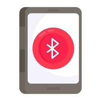 perfeito Projeto ícone do Móvel Bluetooth vetor