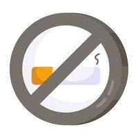 ícone de design criativo de não fumar vetor