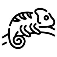 camaleão ícone ilustração para rede, aplicativo, infográfico, etc vetor
