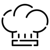 chefe de cozinha chapéu ícone ilustração para rede, aplicativo, infográfico, etc vetor