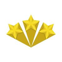 ouro Estrela ilustração vetor