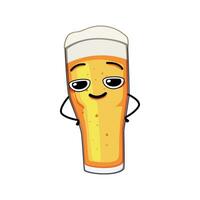 beber Cerveja caneca personagem desenho animado vetor ilustração