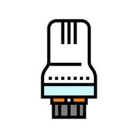 calor termostato radiador cor ícone vetor ilustração