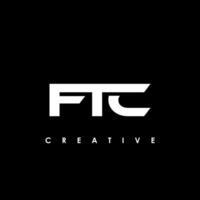 ftc carta inicial logotipo Projeto modelo vetor ilustração