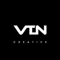 vtn carta inicial logotipo Projeto modelo vetor ilustração