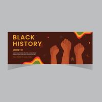 mês da história negra comemorar. ilustração vetorial design gráfico história negra mês vetor