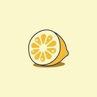 fatia do limão ilustração vetor