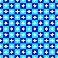 vetor abstrato geométrico desatado padronizar dentro a Formato do branco estrelas em uma azul fundo
