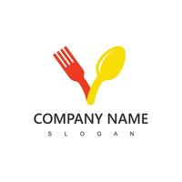 saudável Comida logotipo, restaurante ícone usando vegano ou saudável Comida conceito vetor