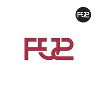carta fu2 monograma logotipo Projeto vetor
