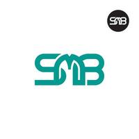 carta SMB monograma logotipo Projeto vetor