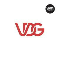carta vdg monograma logotipo Projeto vetor