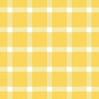 cliente vetor fundo textura, qualidade desatado tartan têxtil. bonita tecido Verifica xadrez padronizar dentro amarelo e branco cores.