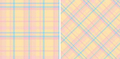 tecido desatado Verifica do padronizar vetor tartan com uma têxtil fundo xadrez textura.
