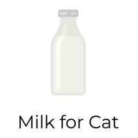 leite para gato vetor