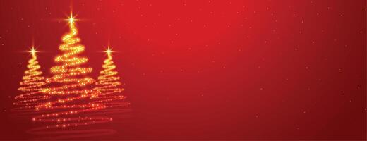 espumante Natal Estrela árvore em vermelho fundo vetor