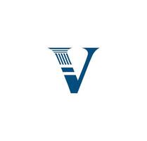 v alfabeto lei empresa logotipo Projeto conceito vetor