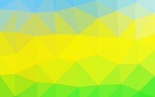layout poligonal abstrato de vetor azul claro, amarelo.