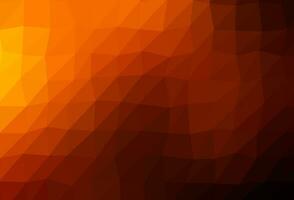 textura de mosaico de triângulo de vetor laranja escuro.