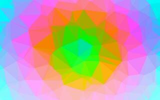 luz multicolor, vetor de arco-íris brilhante padrão triangular.