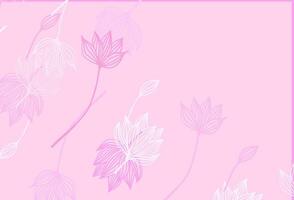 textura de doodle de vetor rosa claro.