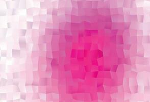 textura de mosaico de triângulo de vetor rosa claro.