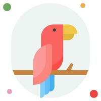 papagaio ícone ilustração, para rede, aplicativo, infográfico, etc vetor