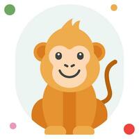 macaco ícone ilustração, para rede, aplicativo, infográfico, etc vetor