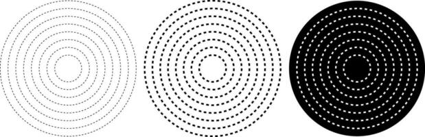 meio-tom traço círculo elemento. radial, irradiando traço linhas. circular, concêntrico círculos vetor