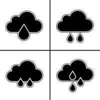 vetor Preto e branco ilustração do chuva ícone para negócios. estoque vetor Projeto.