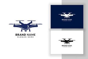 modelo de design de logotipo do drone. ilustração do símbolo do sinal do drone. vetor