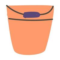 jardim balde dentro Rosa cor ícone - desenho animado estilo vetor