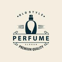 simples minimalista perfume logotipo beleza produtos marca modelo perfume garrafa Projeto vetor