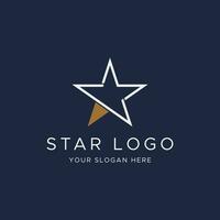 moderno e único geométrico Estrela abstrato logotipo modelo Projeto. logotipo para negócios, marca e empresa. vetor