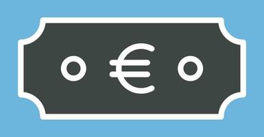 euro moeda ícone vetor imagem.