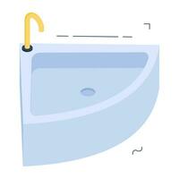 moderno Projeto ícone do lavatório vetor