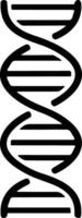 dna ícone. vida gene modelo bio código genética molécula médico símbolo. estrutura molécula, cromossoma ícone. pictograma do dna vetor, genético sinal, elemento vetor