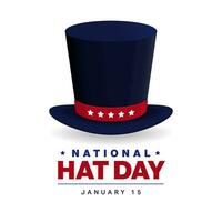 vetor ilustrativo do nacional chapéu dia, plano Projeto conceito, gráfico designe para bandeira, célebre cada ano em janeiro 15º.