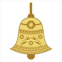 único e criativo Projeto do têmpora suspensão sinos e indiano Casamento decorativo Sino ghanta vetor