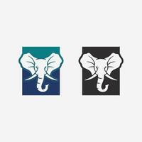 modelo de design de ilustrador de vetor de logotipo de elefante