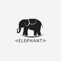 modelo de design de ilustrador de vetor de logotipo de elefante