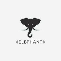 modelo de design de ilustrador de vetor de logotipo de elefante