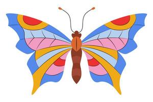 colorida borboleta ícone logotipo isolado. lindo borboleta ilustração vetor