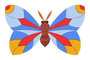 colorida borboleta ícone logotipo isolado. lindo borboleta ilustração vetor