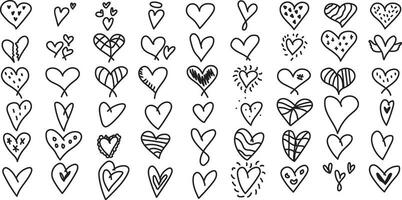 coração rabisco, amor símbolo, fundo, ilustração, namorados, dia dos namorados, desenho, rabisco, esboço vetor