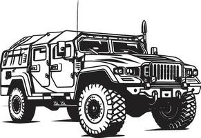 Guerreiro s passeio Preto exército 4x4 logotipo combate cruzador vetor militares símbolo