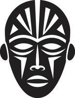tribal essência africano mascarar vetor emblema místico devaneio tribal mascarar vetor Projeto