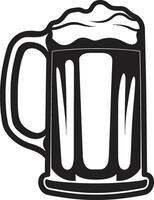 cerveja preta símbolo Preto cerveja emblema pulo colheita vetor Cerveja stein logotipo