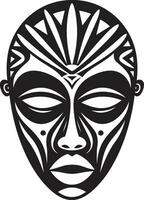 sagrado tradição vetor logotipo do africano tribo mascarar étnico enigma africano tribal mascarar vetor emblema