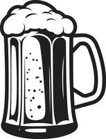 Felicidades emblema Preto Cerveja caneca astuto lager vetor caneca logotipo Projeto